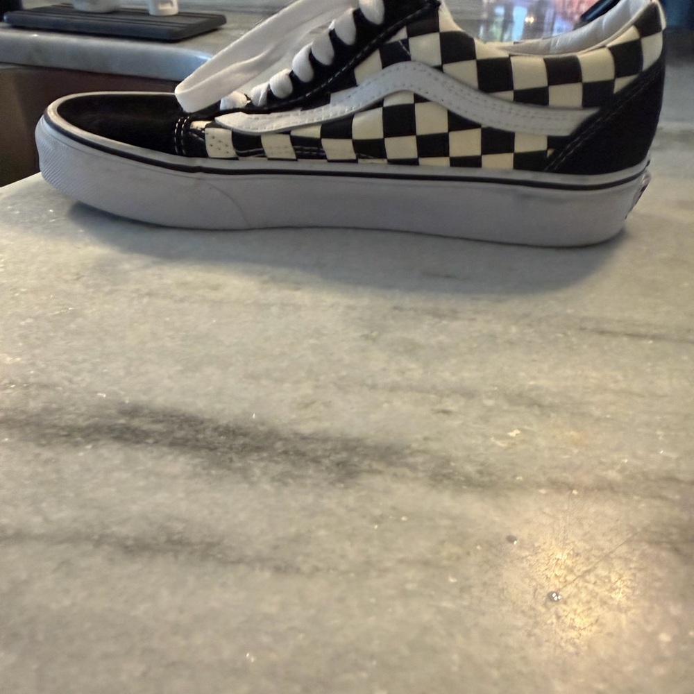 Vans Low-Top Black and White Checker Sneakers - Picture 2 of 6